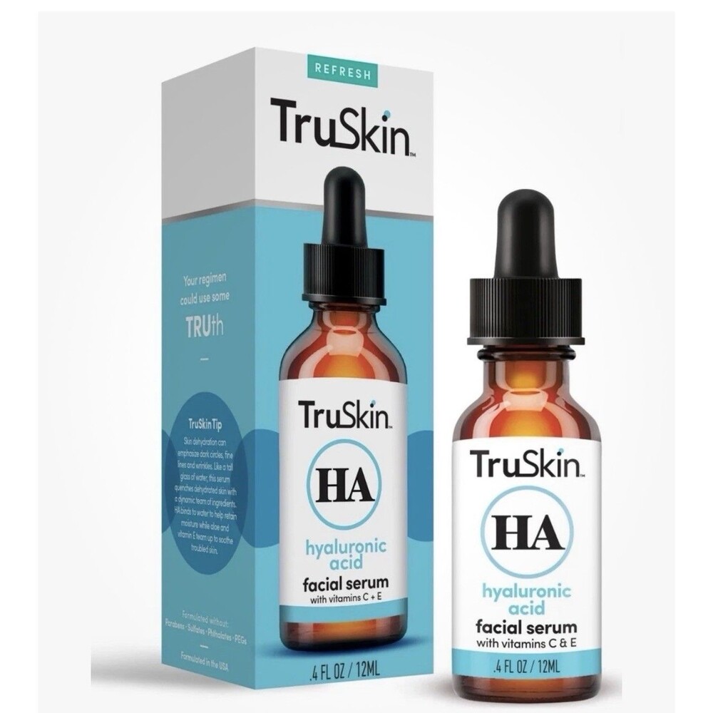TruSkin HA Facial Serum, 1 fl oz - Hyaluronic Acid With Vitamins C & E For Face